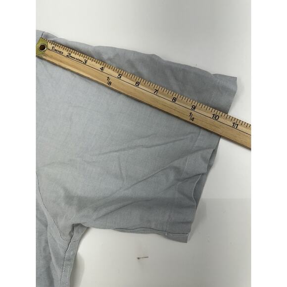 Barrington Mens Shirt Size 18 Gray Short Sleeve Button Up - Picture 9 of 11